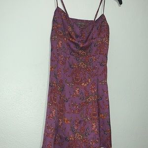 Floral Satin mini dress